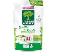 L'Arbre Vert Recharge Adoucissant Concentré Souffle De Pureté - Hypoallergénique - 53 Lavages - 800mL - Lot de 2