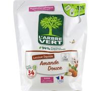 L'Arbre Vert Recharge Lessive Amande Douce Hypoallergénique 1,53L
