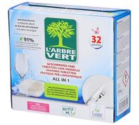 L'ARBRE VERT Tablettes lave-vaisselle All in 1 Tablet 32 pc(s)