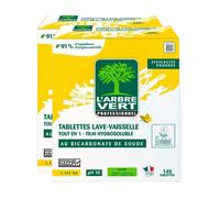 L'Arbre Vert Tablettes Lave-Vaisselle Tout-en-Un Écolabel Sans Phosphate Citron 2 x 140 Tablettes (= 280 Tablettes)