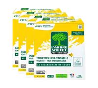 L'Arbre Vert Tablettes Lave-Vaisselle Tout-en-Un Écolabel Sans Phosphate Citron 4 x 140 Tablettes (= 560 Tablettes)