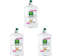L'Arbre Vert Vaisselle Mains Ecolabel Amande - Hypoallergénique - 97% d'ingrédients d'origine naturelle - 500mL (Lot de 3)
