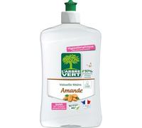L'Arbre Vert Vaisselle Mains Ecolabel Amande - Hypoallergénique - 97% d'ingrédients d'origine naturelle - 500mL