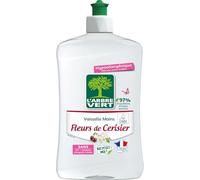 L'Arbre Vert Vaisselle Mains Ecolabel Fleurs De Cerisier - Hypoallergénique - 97% d'ingrédients d'origine naturelle - 500mL