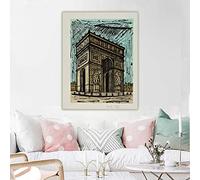 L'Arc de Triomphe, 1985 par Bernard Buffet Toile Peinture à l'huile Image Wall Art Print Home Décoration Toile Peinture 35x50cm Sans Cadre