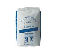 L'Arc de Triomphe Farine de Blé T55 - Sac 25 kg | Farine Blanche Polyvalente pour Boulangerie, Pâtisserie et Cuisine