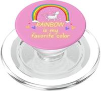 l'arc-en-Ciel est ma Couleur préférée, Licorne dansante en Rose PopSockets PopGrip pour MagSafe