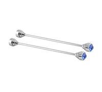 Larcele Hommes d'affaires costume chemise Gentleman collier Pin cravate bâton revers argent bijoux broches 2 pièces ensemble NSLZ-01 (Bleu royal)