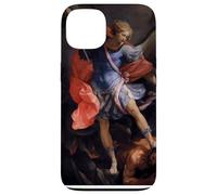 L'archange Michael vaincre Satan par Guido Reni (1635) Coque pour iPhone 13
