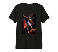 L'archange Michael vaincre Satan par Guido Reni (1635) T-Shirt Haut de Gamme