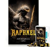 L'archange Raphaël avec Son épée Puzzle de 1000 pièces pour Adultes Cadeau Stimulant pour l'esprit Jeu de Loisirs Facile Découpe précise Cadeau spécial (50x75cm)