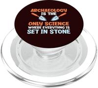 L'archéologie est la Science où Tout est gravé dans la Pierre PopSockets PopGrip pour MagSafe