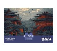 L'architecture Chinoise Ancienne Papier Puzzle Jeu De Société Adulte Activités Familiales Stimulantes 1000 Pièces Style Chinois Casse-tête Qualité Premium pour Adultes 70x50cm/1000pcs