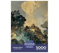 L'architecture Chinoise Ancienne Papier Puzzle Jeu De Société Adulte Activités Familiales Stimulantes 1000 Pieces Style Chinois Casse-tête Qualité Premium pour Adultes 52x38cm/1000pcs