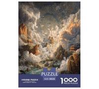 L'architecture Chinoise Ancienne Papier Puzzle Jeu De Société Adulte Pièces Parfaitement Assorties 1000 Pièces Style Chinois Casse-tête Qualité Premium pour Adultes 38x26cm/1000pcs