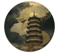 L'architecture Chinoise Ancienne Puzzles Jeu De Société Adulte Activités Familiales Stimulantes 1000 Pièces Style Chinois Casse-tête Qualité Premium pour Adultes 1000pcs (67.5x67.5cm)