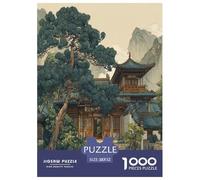 L'architecture Chinoise Ancienne Puzzles Jeu De Société Adulte Activités Familiales Stimulantes 1000 Pièces Style Chinois Casse-tête Qualité Premium pour Adultes 52x38cm/1000pcs