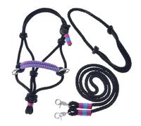 LarDen Hobby Horse Accessoires - Ensemble de Corde | Licol avec Rênes & Collier pour Cheval Bâton | GR. S - Princesse | Fait à la Main | Hobby Horsing | Tête de Cheval Réaliste à Bâton à Chevaucher