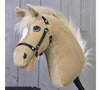 LarDen Hobby Horse Dancing Lady | Cheval Bâton avec Licol Noir - M | Tête de Cheval à Bâton à Chevaucher | Fait à la Main avec Accessoire | pour Petits et Grands Enfants | Hobby Horse Réaliste