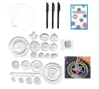 Larebidtex Spirograph,26 pcs Spirograph Deluxe Set,Dessin Spirale Ensembl - Outil de dessin créatif pour adultes - Créez des motifs en spirale et des dessins uniques - pour l'art et la créativité