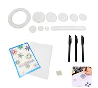 Larebidtex Spirograph Deluxe Set, 26 Pièces Kit de Dessin Spirale pour Enfants, Ensemble de Conception Artistique, Pochoirs de Design en Spirale, Outil de Peinture Multifonctionnel