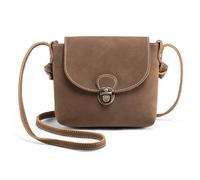 LaRechor Petit Sac Bandouliere Femme de Verrouillage Antivol, Sac a Main Femmes Sacoche Femme Bandoulière Rétro Pochette Téléphone Portable Café