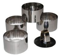 lares 4 cercles à dessert diam.7.5cm + poussoir 6073