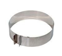 LARES - 6031 - Cercle à tarte et à entremets avec anses - Extensible de 16 à 30 cm Hauteur 7 cm