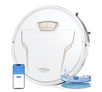 Laresar Clean Aspirateur Robot, 5000Pa avec Boost Auto pour Tapis, Robot Aspirateur Laveur 3 en 1, Aspirateur Robot Laveur Ultra Mince&Silencieux Poils d'animaux, Robot Aspirateur Contrôle Intelligent