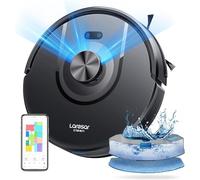 Laresar Clean Robot Aspirateur Laveur Mars01, Navigation Lidar 360°, 5000Pa Aspirateur Robot, 180min, Robot Aspirateur Laveur Convient aux Poils d'animaux, Tapis et Sols,App/Alexa/Google Home