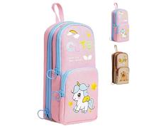 LaresDay Capybara Grande trousse à crayons avec volume XXL - Trousse élégante unisexe pour l'école, le bureau, les adultes et les étudiants - Jolie trousse comme cadeau pratique, rose bonbon, Fashion