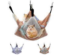LaresDay Hamac mignon et chaud pour petits animaux avec fonction nid - Lit suspendu respirant pour hamsters, cochons d'Inde et rongeurs - Accessoire de cage pour lieu de repos et niche de couchage