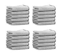 LaresDay Lot de 20 chiffons de nettoyage en fil d'acier inoxydable - Double couche - Réutilisables pour humide et sec - Pour casseroles, fonte, nettoyage de cuisine