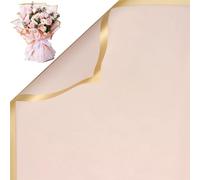 LaresDay Lot de 20 feuilles de papier cadeau imperméable avec ruban - Papier cadeau de qualité supérieure pour bouquets de fleurs, art floral et bricolage - Respectueux de l'environnement