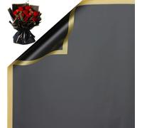 LaresDay Lot de 20 feuilles de papier floral imperméable avec ruban - Papier cadeau de qualité supérieure pour bouquets de fleurs, art floral et bricolage | Respectueux de l'environnement