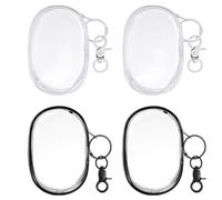 LaresDay Lot de 4 trousses de toilette transparentes | Sacs à fermeture éclair pour liquides et cosmétiques Sac à fermeture éclair en PVC Bagage à main (10,5 x 7 cm) Unisexe Voyage / Usage quotidien