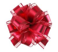 LaresDay Lot de 5 nœuds décoratifs pour voiture - Taille XXL - Avec feuille dorée - Pour voiture de mariage, décoration de fête, pendaison de crémaillère et célébration - Nœuds géants réutilisables