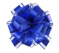 LaresDay Lot de 5 nœuds décoratifs pour voiture - Taille XXL - Avec feuille dorée - Pour voiture de mariage, décoration de fête, pendaison de crémaillère et célébration - Nœuds géants réutilisables