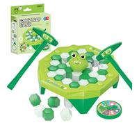 Larfraecy Jouet Pingouin Brise-Glace Le défi du Pingouin au pic à Glace,Pingouin Piège à Glace Sauvez Le Jeu de Pingouin,Jeux de société de éducatifs Enfant 3 Ans Cadeau (Vert Grenouille)
