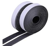 Larfraecy Lot de 2 rouleaux de 5 m x 25 mm de bande autocollante extra forte - Fermeture adhésive - Pour l'extérieur et l'intérieur - Pour moustiquaire, coussin de canapé, tapis DIY