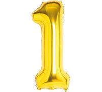 Large 110Cm Mylar Globe - Ideal For Party - Helium - Number 1