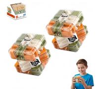 Large 3D Labyrinth Cube Puzzle, 3D Magic Cube Maze Ball Puzzle - Engaging Brain Teaser Toy for Stress Relief & Logic Development, Educational Focus Game Gift for Teens Adults (2*PCS)