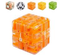 Large 3D Labyrinth Cube Puzzle, 3D Magic Cube Maze Ball Puzzle, Spatial Awareness Brain Training Toy, Stress Relief Educational Toys for Teenagers and Adults (Style-D)