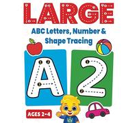 Large ABC Letters, Number & Shape Tracing: Jumbo Tracing Book For Toddlers & Preschoolers | Big Tracing Letters (A-Z), Numbers (1-10), Shapes | Fun Tracing Book to Color for Kids Ages 2-4