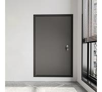Large Aluminium Access Panel for Drywall - Locking Inspection Hatch Door(Black,66x71.1cm)