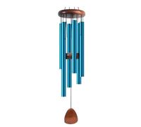 Large Aluminium Wind Chimes Extra 37" / 26.8inch Deep Tone For Outside With Catcher Garden Decor(Blue,37 inch)