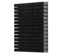 Large Aluminum Heatsink, 150x120x20mm Universal Graphics Card Cooler Computer Case Base Heat Dissipation for Wifi Router Ic Power Supply (Noire)