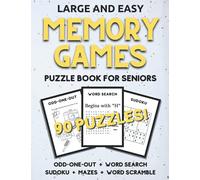 Large and Easy Memory Games For Seniors: Dementia Activity Puzzle Book For Elderly With Memory Problems Like Dementia and Alzheimer's (With Solutions)