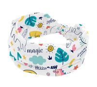 Large bandeau élastique antidérapant pour femme, motif caton, dinosaure et licorne-01, bandeau de yoga pour entraînement, gym, course, fitness, sport