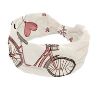 Large bandeau turban vintage Let's Go for a Ride pour femme, bandeau antidérapant, élastique pour la transpiration, yoga, entraînement, bandeau doux pour cheveux